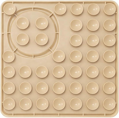 Hearth & Paw Silicone Lick Mat for Dogs Slow Feeder & Enrichment Mat, Food-Grade 100% BPA-Free Silicone, Mental Stimulation, Better Digestion, Anxiety Relief, Multiple Colors Available (Gray)