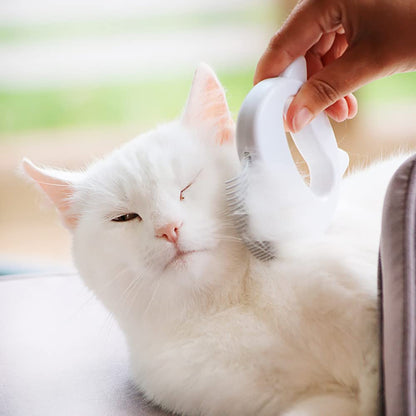 Leo's Paw The Original Pet Hair Removal Massaging Shell Comb Soft Deshedding Brush Grooming and Shedding Matted Fur Remover Dematting tool for Long and Short Hair Cat Dog Puppy Bunny (Mint)