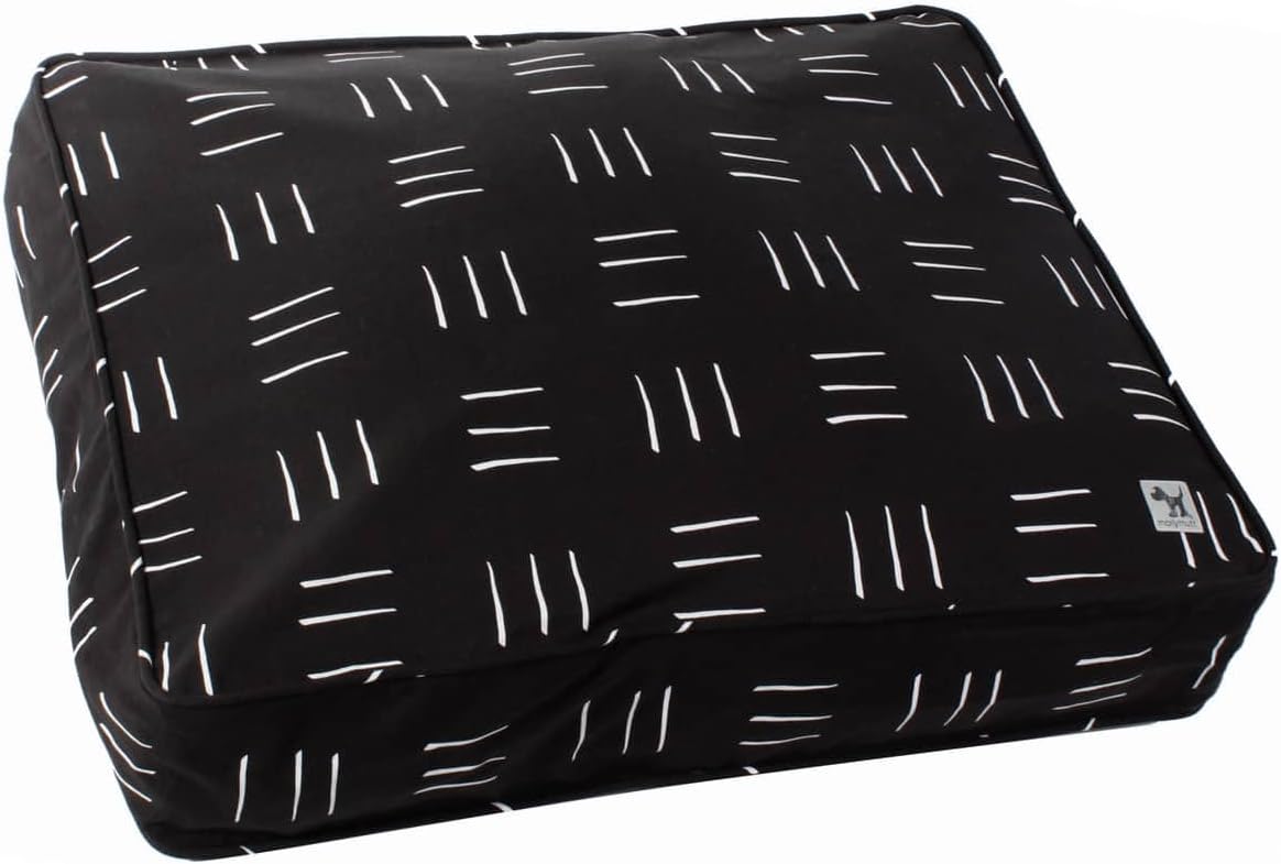 Molly Mutt Medium to Large Dog Bed Cover- Forever Young Print - Measures 27”X36”X5’’ - 100% Cotton - Durable - Breathable - Sustainable - Machine Washable Dog Bed Cover (Dd82b)