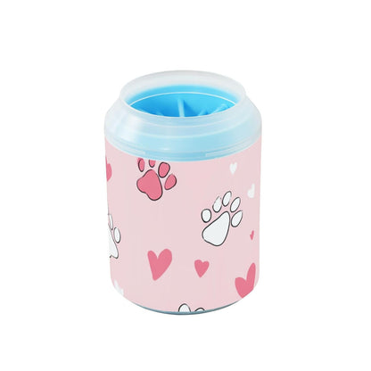 Dog Paw Cleaner Cups for Dogs Pet Foot Washer Paw Scrubber for Medium Small Dogs Cats Cleaning Cup Cute Yellow Fiesta Guitars Cacti and Ethnic Birds