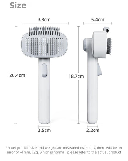 Pet Grooming Comb，Thinning & Detangling Brush with Cat-Claw Inspired Blades - Safe Dematting Tool for Long-Haired Cats/Dogs, Ergonomic Grip, Summer Cooling Solution