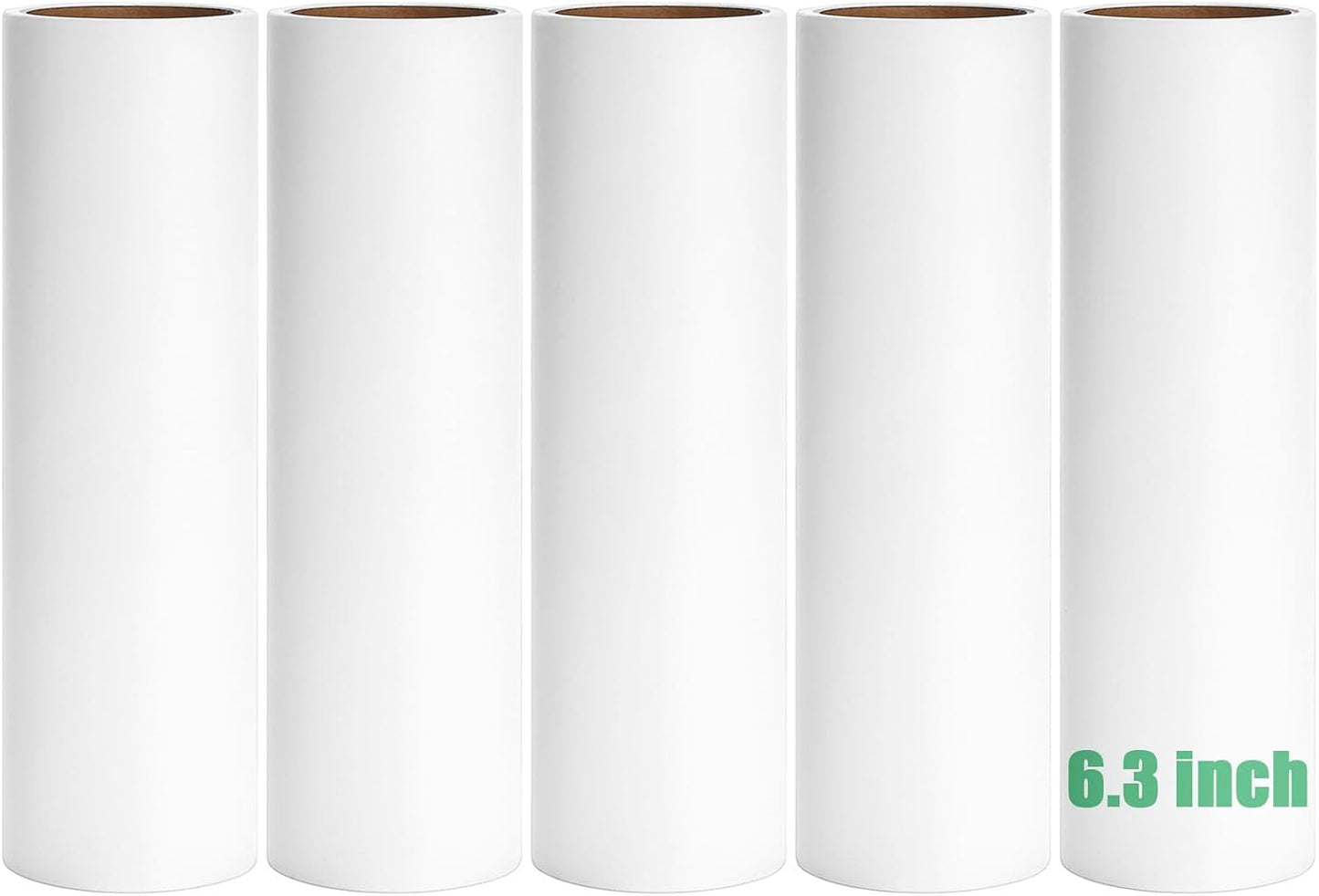 7.5 inch Lint Roller Refills Only, Pet Hair Remover Refills for Clothes Carpet Floor Couch, Extra Sticky Lint Brush Roller Refills, Pack of 5 Rolls, Total 300 Sheets (7.5'' Wide)