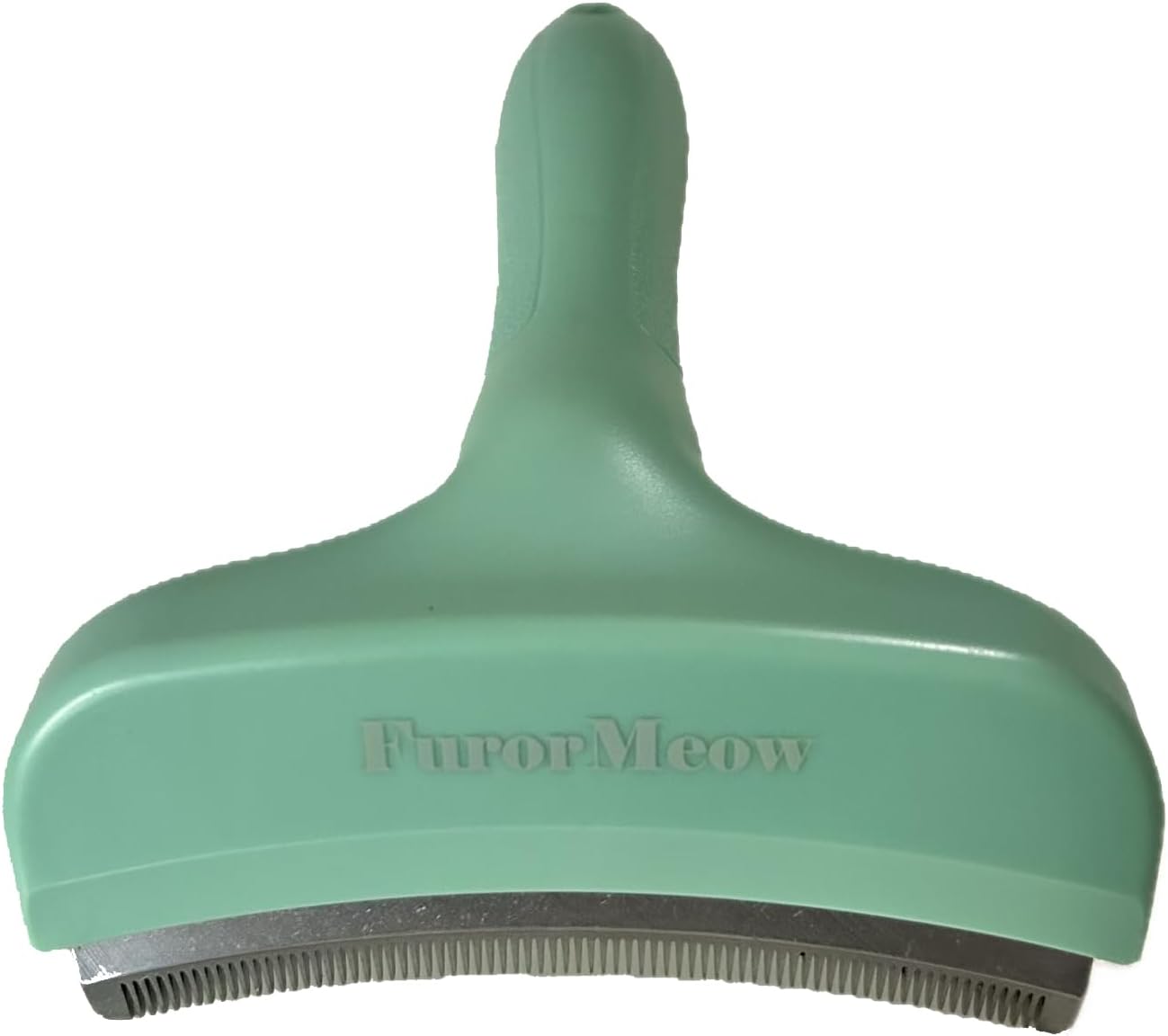 Pet Deshedding Tool with Curve Blade, Cat Grooming Brush, Tight V-shaped Teeth Shedding Comb for Cat and Dog (Pink, Large)