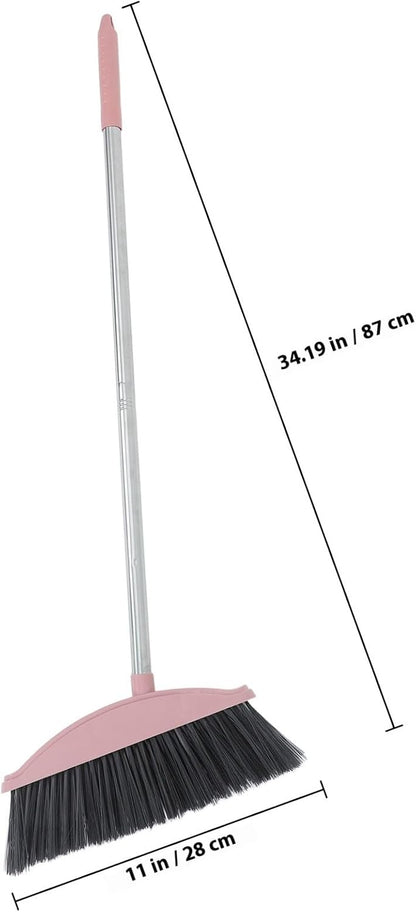 Heavy Duty Pet Hair Broom with Long Handle Angle Indoor Floor Cleaning Broom for Home and Courtyard for Hair and Dust Removal