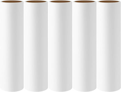 9 inch Lint Roller Refills Only Compatible with Spotty Supersize Extra Sticky Adhesive Lint Roller Refill Pet Cat & Dog Hair Remover for Clothes and Furniture, Pack of 5 Refills, 300 Sheets Total