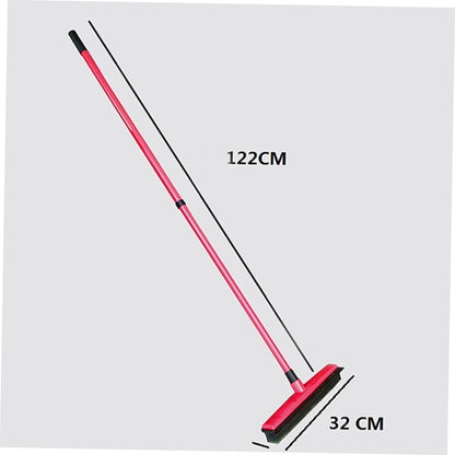 minkissy PET Hair Removal Broom Long Handle Carpet Scraper for Dog Hair Cleaning Rubber Floor Brush Dust Pan for Home Windows and Furniture