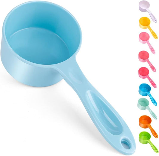 SUPERDESIGN 1 Cup Dog Food Scoop for Container Melamine Measuring Scoop for Dogs Cats Birds and Rabbits Pet Food Feeding Scoop Dishwasher Safe - Yellow