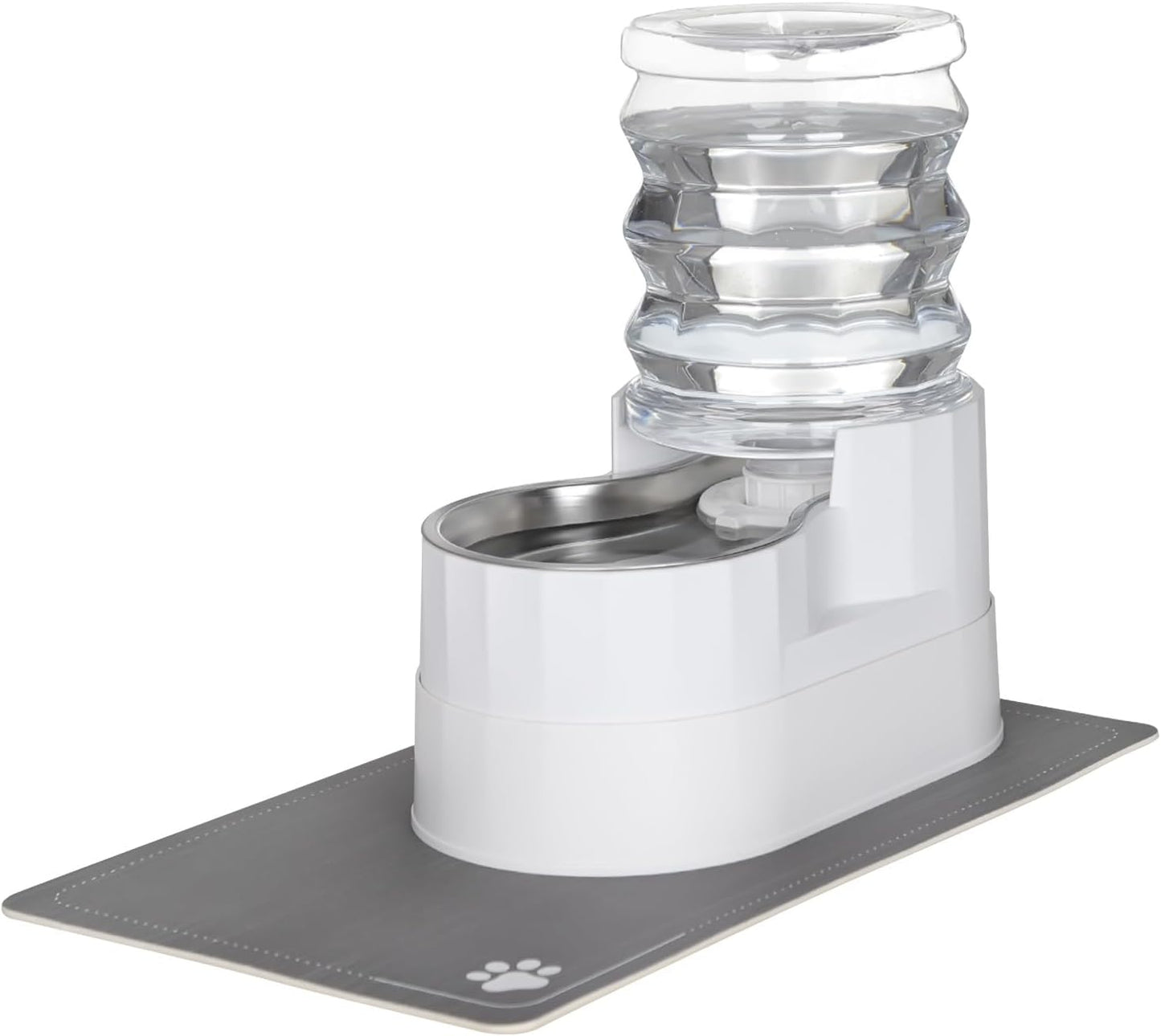 RIZZARI 8L Elevated Pet Water Dispenser – Stainless Steel Gravity Waterer with Auto-Refill Design for Medium and Large Dogs & Senior Pets -Comfortable Drinking Height for Living Rooms,Multi-Pet Homes
