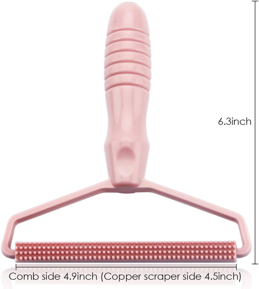 Portable Fabric Shaver, Pet Hair Remover, Manual Lint Remover, Dog Hair Remover Tool, Removing Dust from Clothing, Carpet, Furniture, Blankets, Couch Pink 1pcs