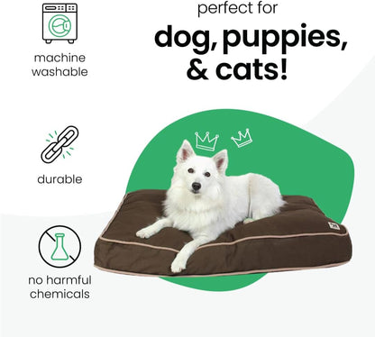 Molly Mutt Medium to Large Dog Bed Cover- Forever Young Print - Measures 27”X36”X5’’ - 100% Cotton - Durable - Breathable - Sustainable - Machine Washable Dog Bed Cover (Dd82b)