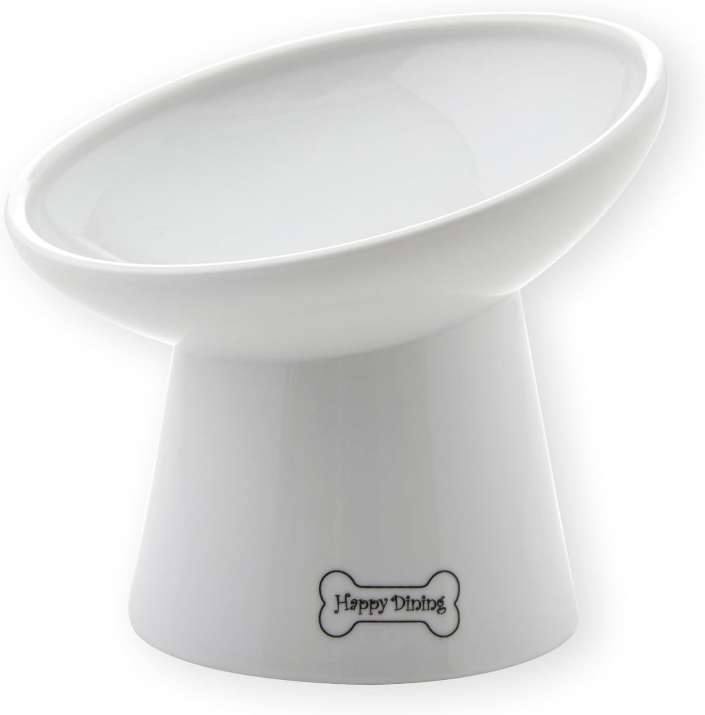 Necoichi Raised Dog Food Bowl, Elevated, for Dogs and Cats, Pets Feeding Feeder Non-Slip for Small Dogs Dishwasher and Microwave Safe, No.1 Seller in Japan! (Dog, Extra Wide Tilted)