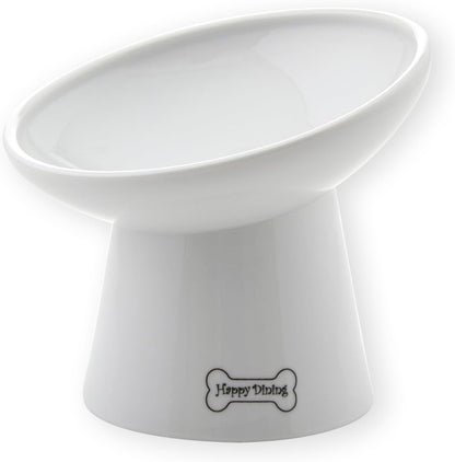 Necoichi Raised Dog Food Bowl, Elevated, for Dogs and Cats, Pets Feeding Feeder Non-Slip for Small Dogs Dishwasher and Microwave Safe, No.1 Seller in Japan! (Dog, Extra Wide Tilted)