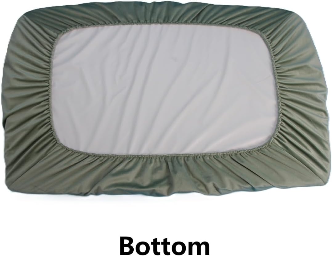 Grey Waterproof Dog Bed Slip Cover Dog Bed Liner Elastic 42 x 30 Inch
