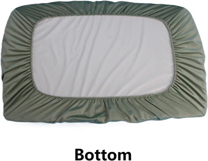 Grey Waterproof Dog Bed Slip Cover Dog Bed Liner Elastic 42 x 30 Inch