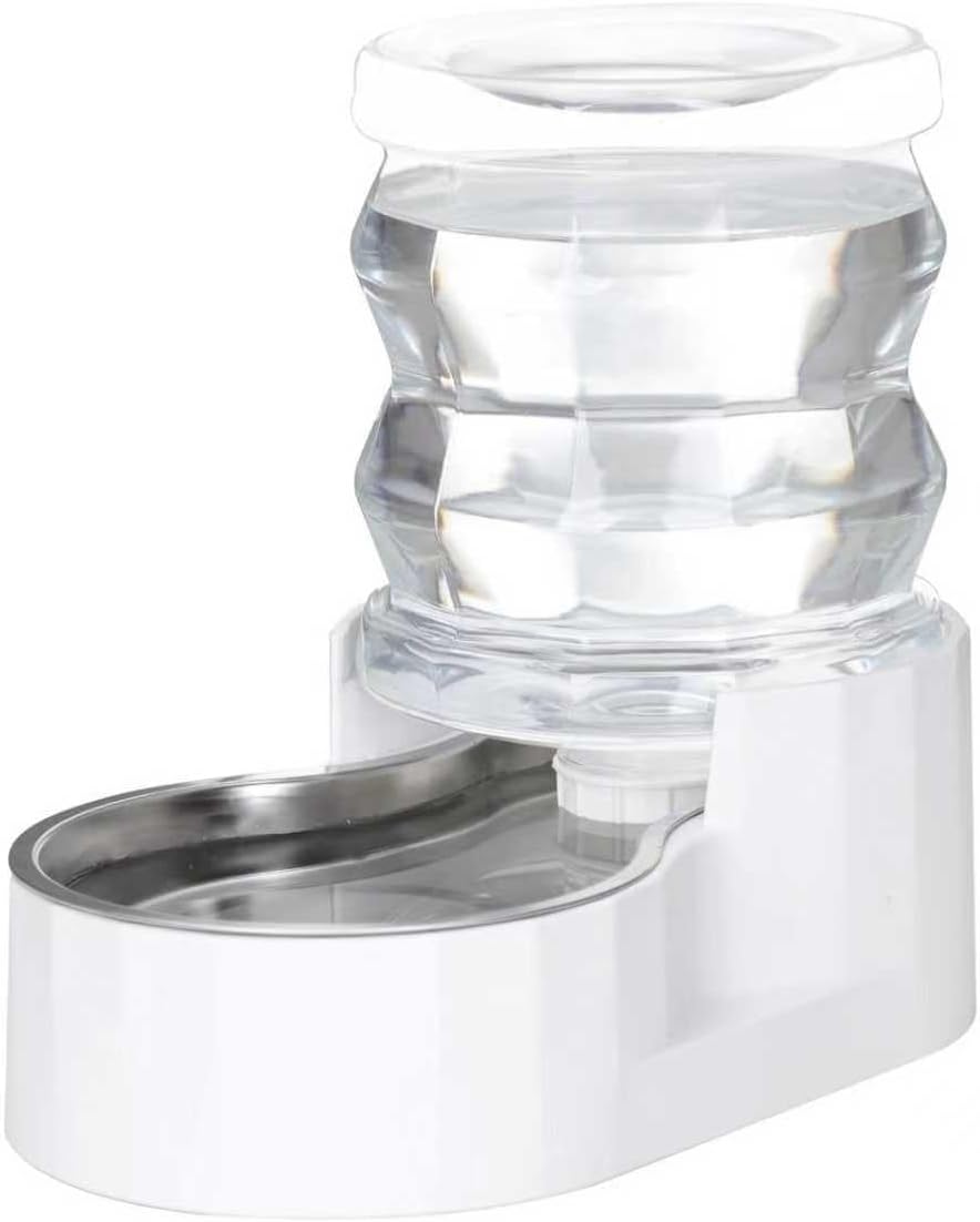 RIZZARI 8L Elevated Pet Water Dispenser – Stainless Steel Gravity Waterer with Auto-Refill Design for Medium and Large Dogs & Senior Pets -Comfortable Drinking Height for Living Rooms,Multi-Pet Homes