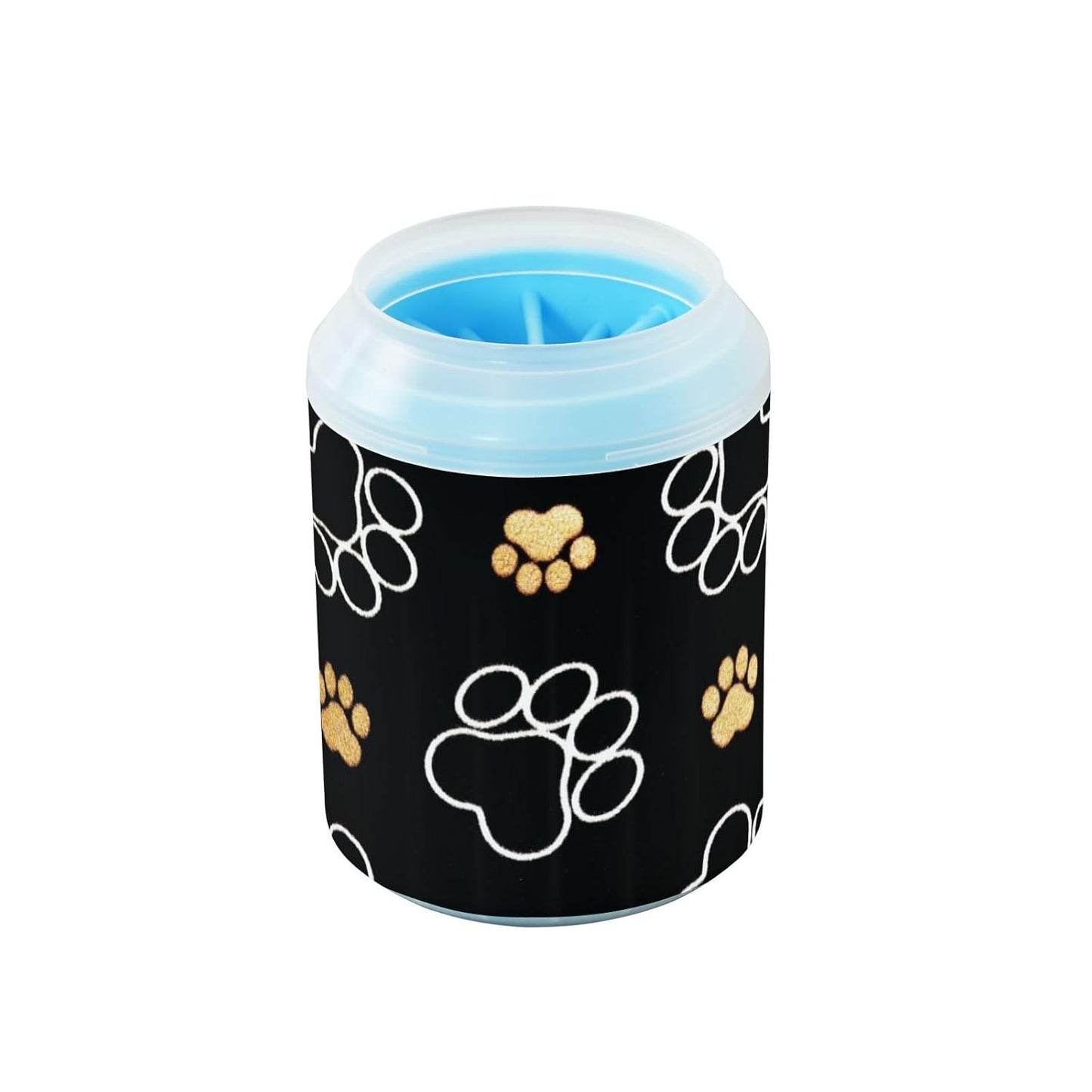 Dog Paw Cleaner Cups for Dogs Pet Foot Washer Paw Scrubber for Medium Small Dogs Cats Cleaning Cup Cute Yellow Fiesta Guitars Cacti and Ethnic Birds