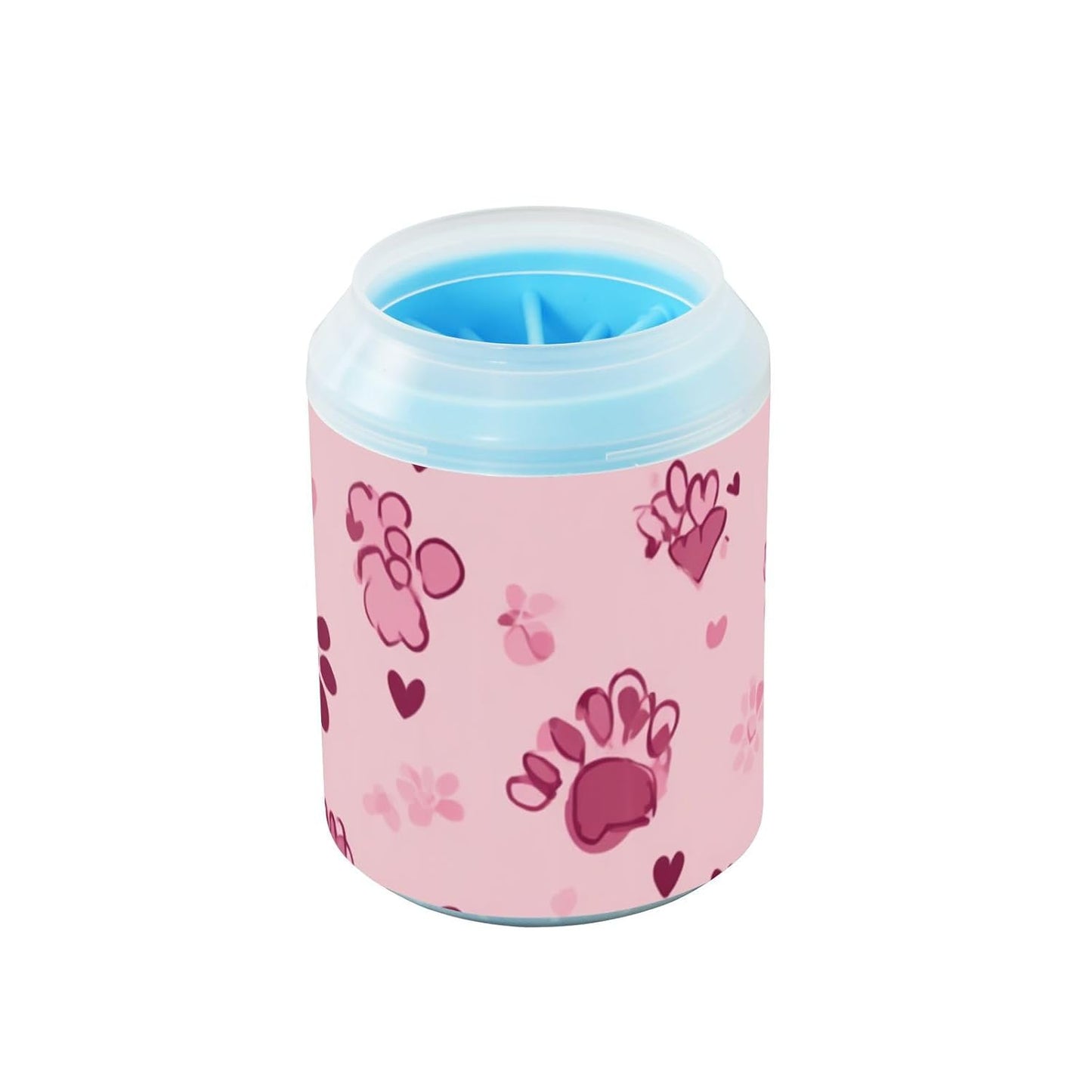 Dog Paw Cleaner Cups for Dogs Pet Foot Washer Paw Scrubber for Medium Small Dogs Cats Cleaning Cup Cute Yellow Fiesta Guitars Cacti and Ethnic Birds