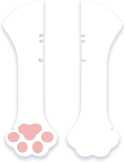 Meow&Woof Cover for Pet Can Food/Cat Wet Food Spoon/Lid for Dog Cans/Cute Paw Shape One Lid One Spoon Pack (Gray)