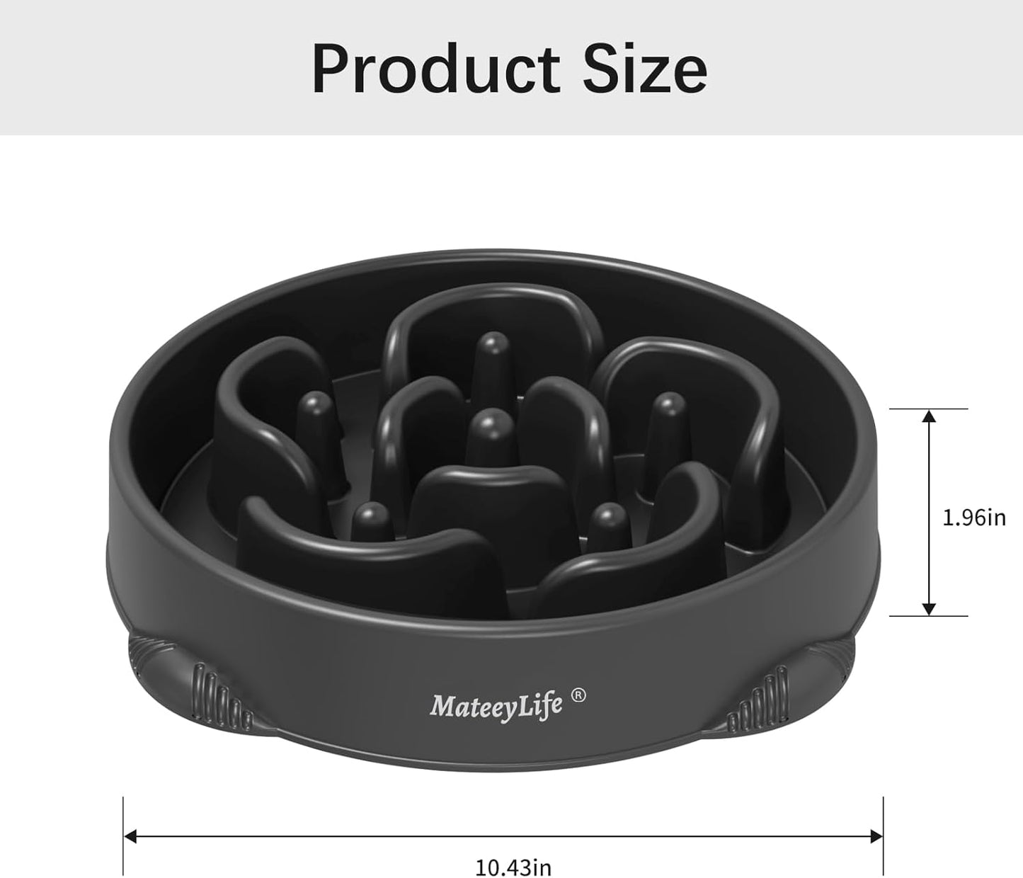 MateeyLife Slow Feeder Dog Bowls 2PCS, Anti-Choking Puzzle Dog Food Bowls, Anti-Slip Interactive Feeding Slow Down Eating, Bloat Stop Maze Dishes for Medium Breeds Pink&Purple