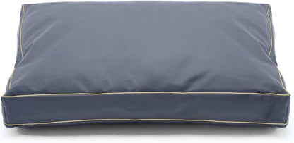Dog Bed Cover,Waterproof Tough Plastic DIY Pet Bed Cover,Non Stick Hair Easy to Clean Rectangular Fillable Dog Bed Covers with Zipper(Dark Grey,44" L x 32" W x 4" Th,Cover Only)