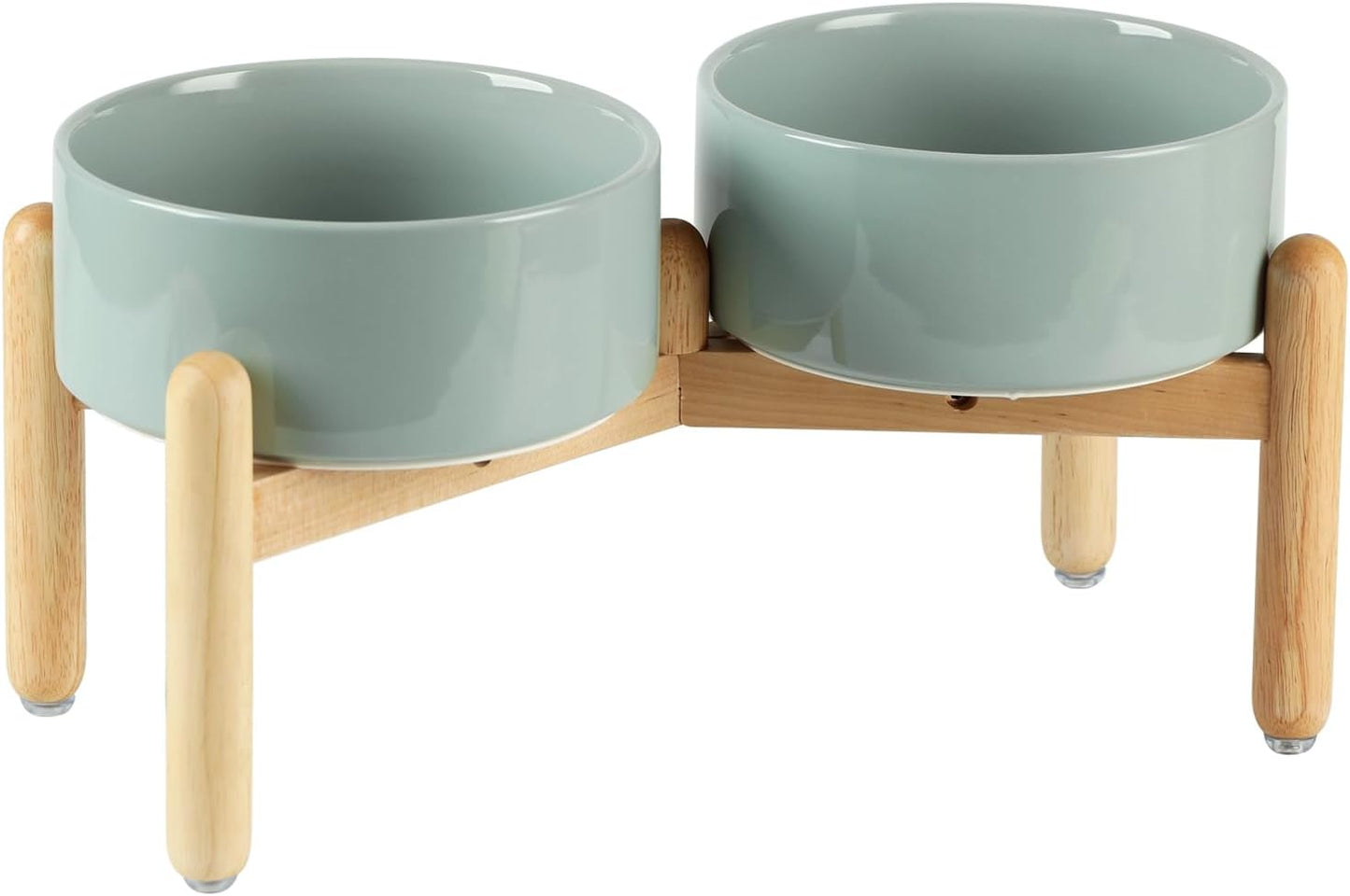 Havniva 8.3inch Ceramic Raised Dog Bowl with Stand, Elevated Dog Bowls for Large Breed Dog Food and Water Bowl Non-Slip Dog Dish Large Capacity Feeding Pet Water Bowl
