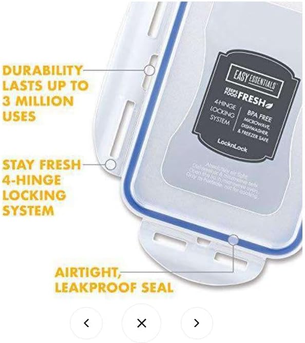 Lock & Lock Bulk Storage Bins Food Storage Container with Wheels (50.72-Cup)