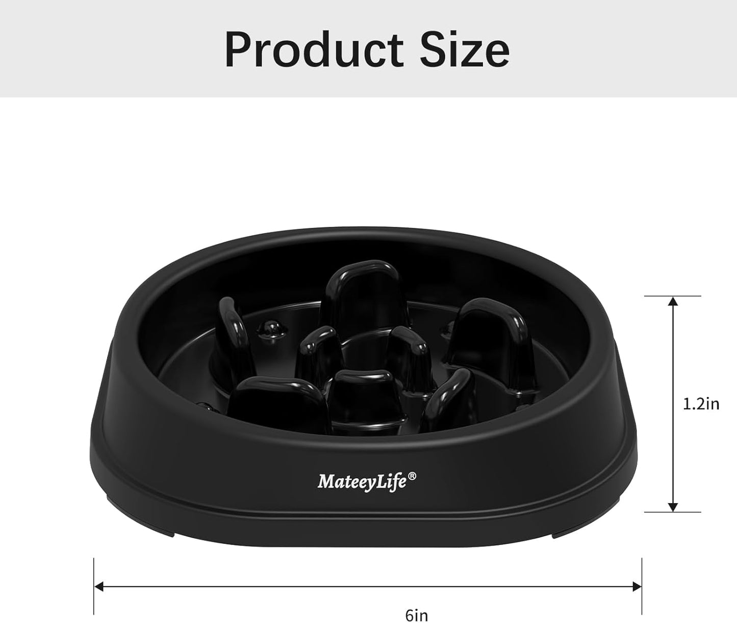 MateeyLife Slow Feeder Dog Bowls 2PCS, Anti-Choking Puzzle Dog Food Bowls, Anti-Slip Interactive Feeding Slow Down Eating, Bloat Stop Maze Dishes for Medium Breeds Pink&Purple