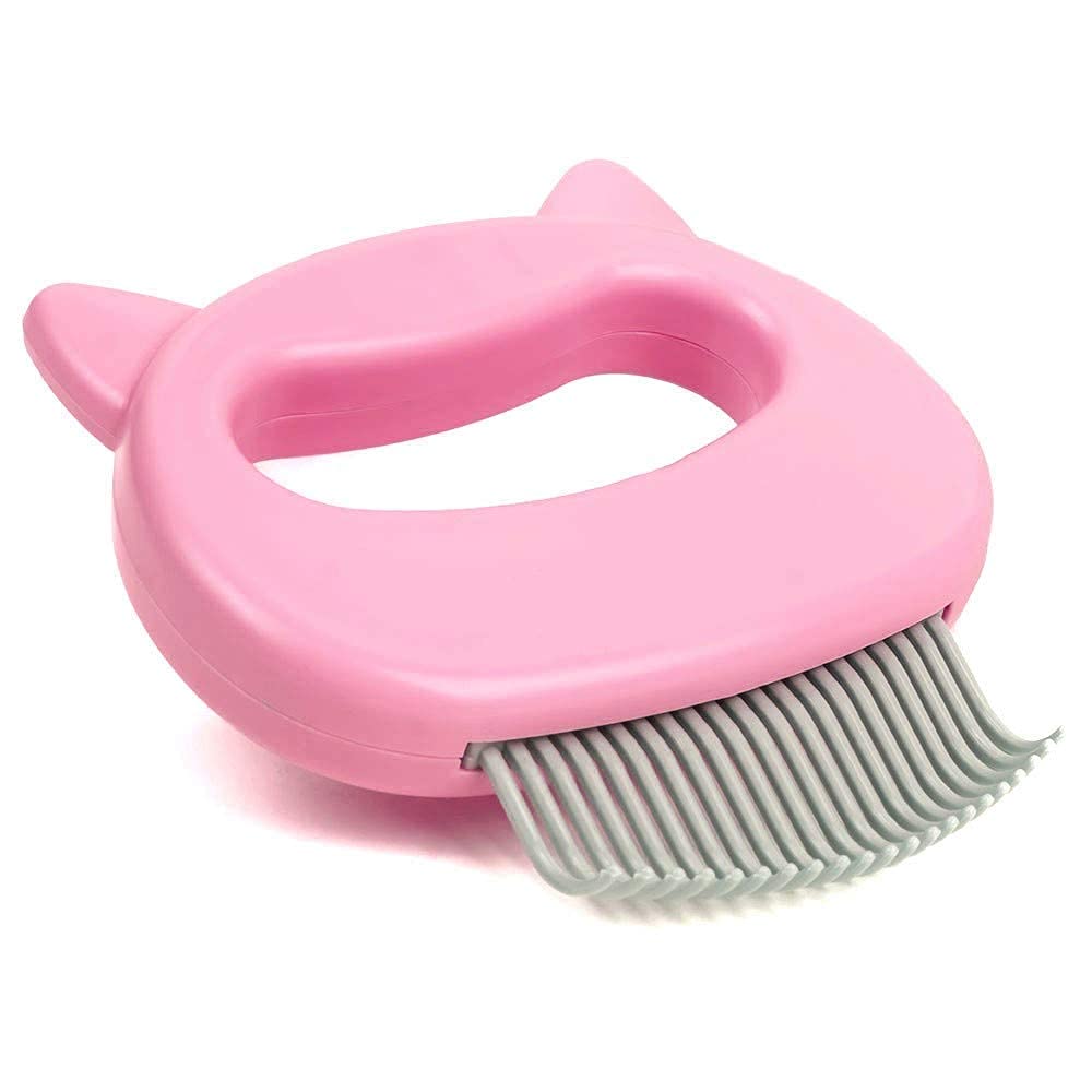 Leo's Paw The Original Pet Hair Removal Massaging Shell Comb Soft Deshedding Brush Grooming and Shedding Matted Fur Remover Dematting tool for Long and Short Hair Cat Dog Puppy Bunny (Mint)