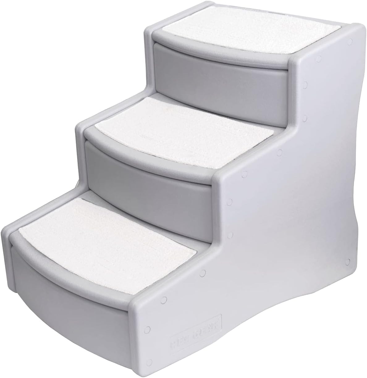 Pet Gear Easy Step III Extra Wide Pet Stairs, 3 Step for Dogs/Cats up to 200 pounds, Removable/Washable Carpet, Easy Assembly (No Tools Required), Sea Salt