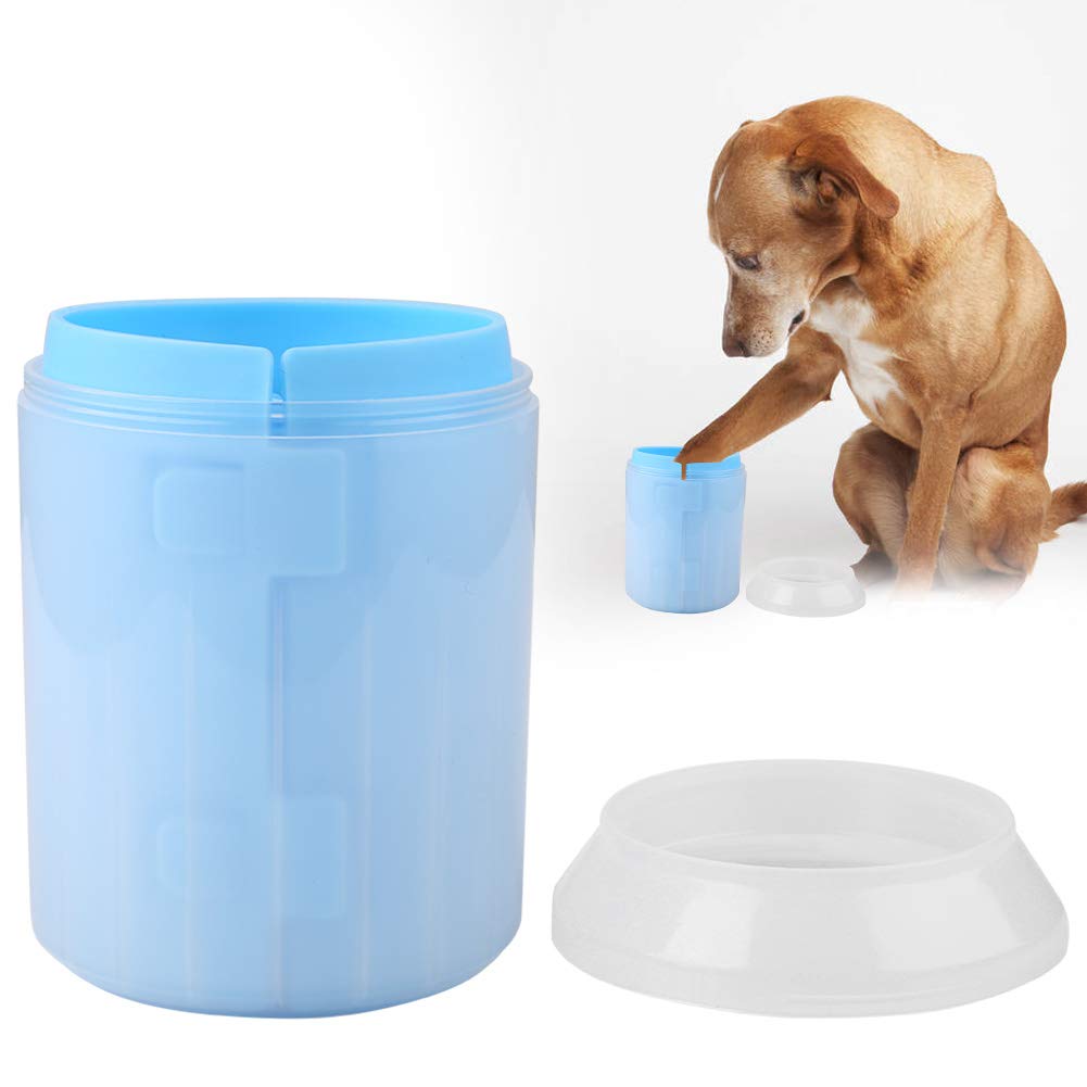 WNSC Dog Foot Cleaner, Dog Paw Cleaner Easy to Clean Portable Pet Cleaning Cup for Cleaning Paw for Pet(Blue)