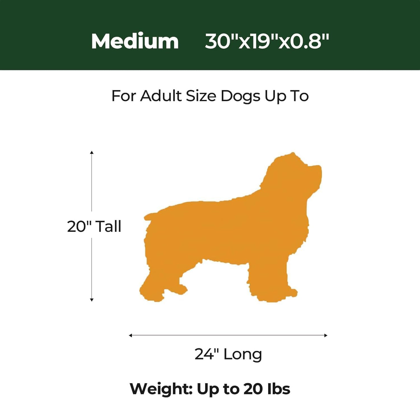 BALANCE Dog Crate Pad, Dog Foam Crate Mat Kennel Pad, Washable Water-Resistant Pet Bed Flat Dogs Cage Mat for Small Dogs