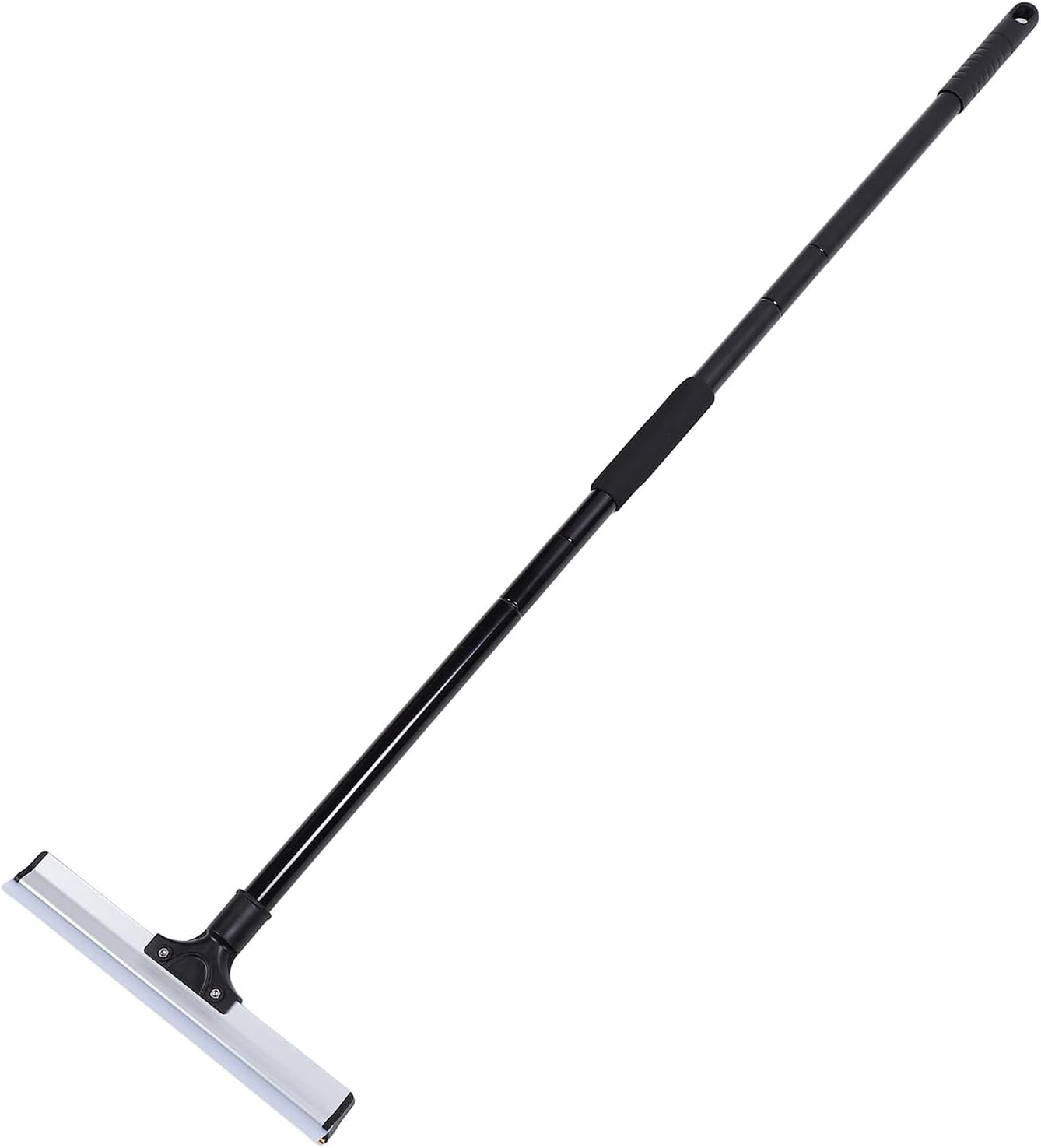 Hair Removal Broom, Handle Carpet Rake, Portable Multifunctional Reusable Tool for Dog Cat Hair Removal, with 4 Accessories, Aluminum Alloy and Iron