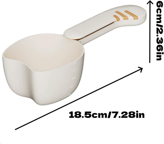 Pet Food Scoop Accurate Dog Feeding Scoop Cat Measuring Cup Half Cup Capacity with Measuring Lines for Pet Feeding and Food Measurement