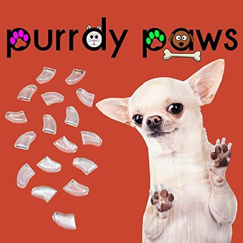 40-Pack Soft Nail Caps for Dogs Claws Clear XXL