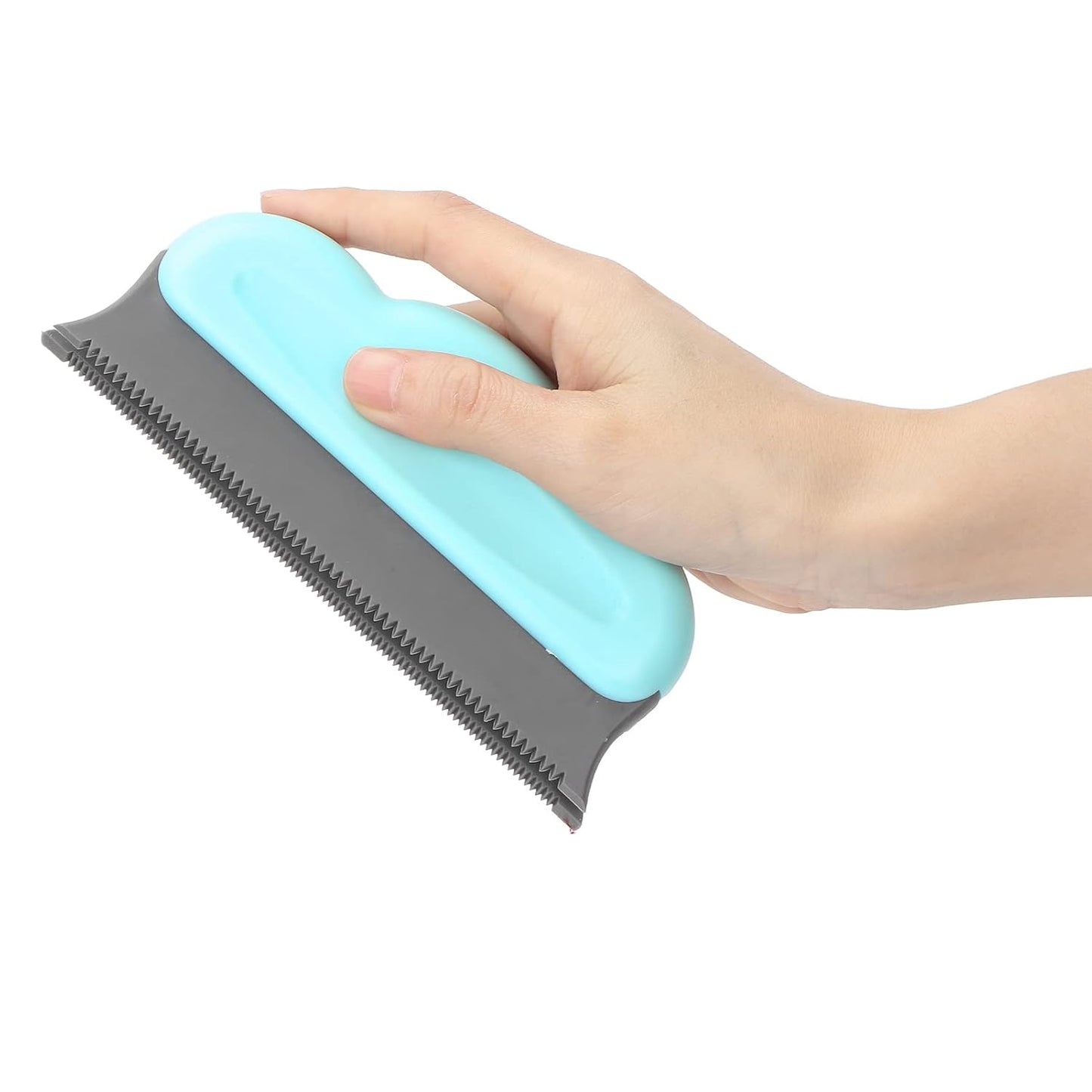 Silicone Cleaning Brush, Multifunctional Cleaning Brush for Pet Hair Removal from Clothes, Sheets, Carpets, Sofas - Elastic Soft Head, Comfortable Grip (5.9 x 2.8 x 0.8in)(blue)