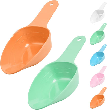 Dog Food Scoop-Melamine Pet Food Measuring Cup - 1 Cup 1/2 Cup 1/4 Cup Dog Cat Bird and Rabbit Food Feeding Scoop Dishwasher Safe - Pink