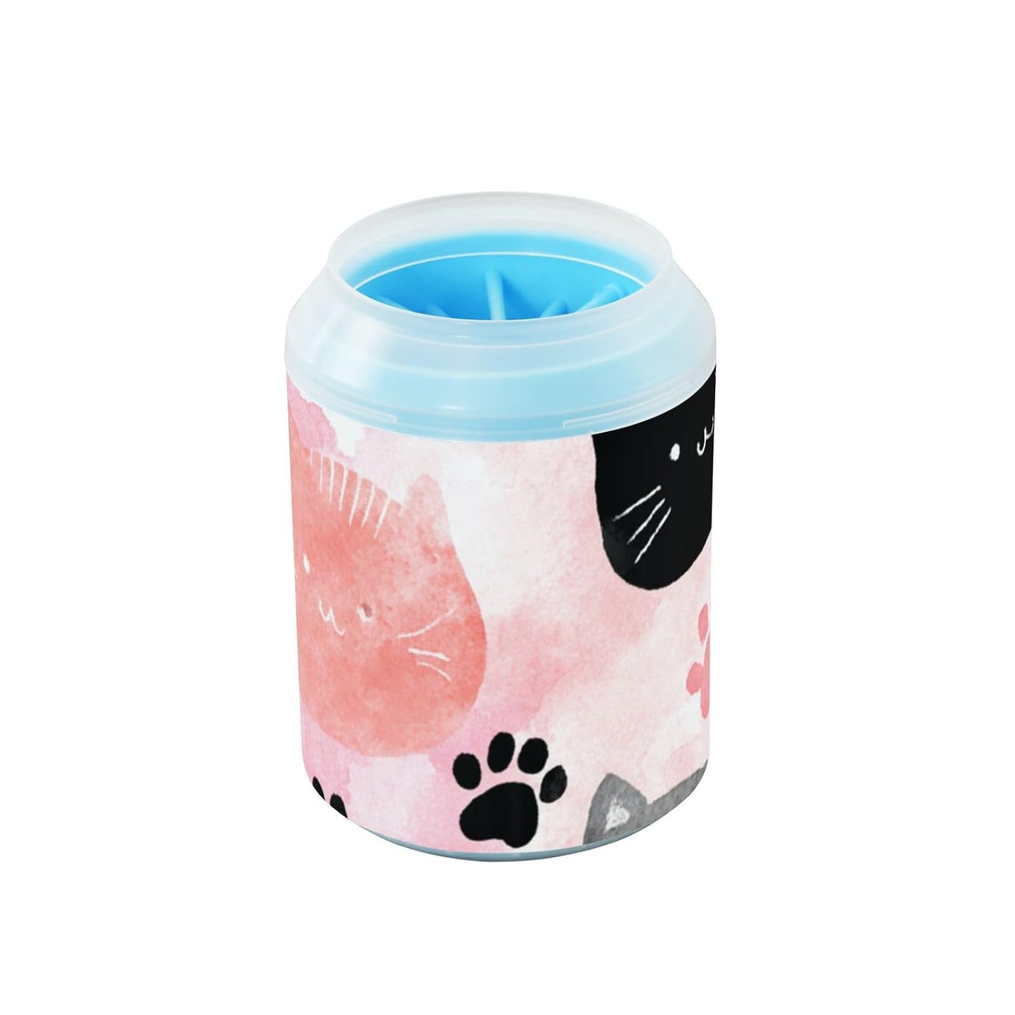 Dog Paw Cleaner Cups for Dogs Pet Foot Washer Paw Scrubber for Medium Small Dogs Cats Cleaning Cup Cute Yellow Fiesta Guitars Cacti and Ethnic Birds