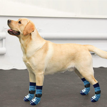 BEAUTYZOO Anti-Slip Dog Socks,Dog Shoes for Hot/Cold Pavement,Paw Protectors with Grips 3 Pairs for Puppy Small Medium Large Senior Old Dogs,Dog Socks to Prevent Licking and Hardwood Floor Protection