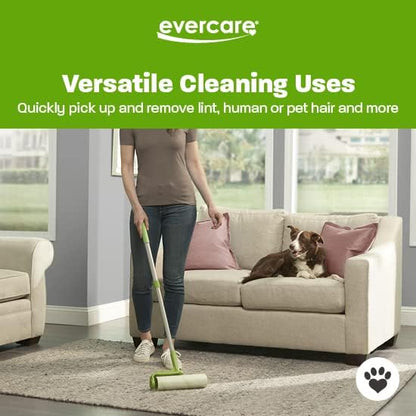 Evercare 10-Inch Mega All-Purpose Pet Hair Lint Roller Refill, 50 Sheets – Sticky Roller for Pet Hair, Cat & Dog Hair Remover, Lint Remover, Pet Hair Remover for Furniture, Clothing & Cars