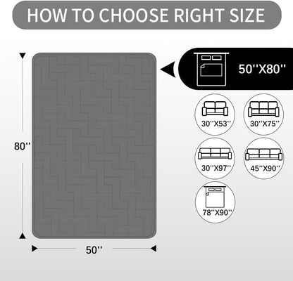 fuguitex Waterproof Dog Bed Cover Couch Cover, Anti-Slip Cat Mat Pet Pad Blanket for Sofa Chair Recliner Furniture Protrctor