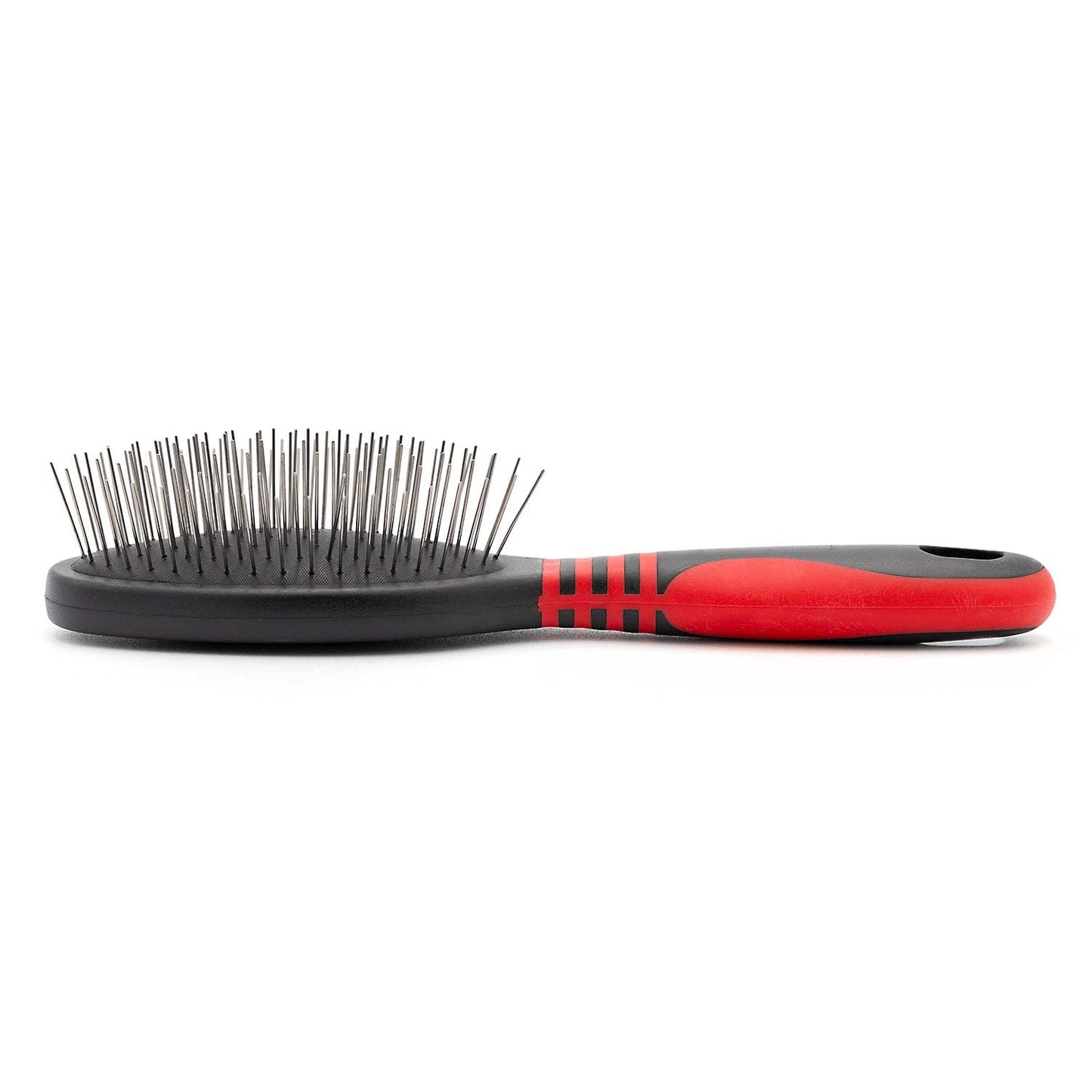 Jeffers Pet Dual Level Pin Universal Slicker Brush for Dogs, Cats & Small Pets - Curved Grooming Brush with Long & Short Pins for Shedding, Detangling, Finishing - Remove Mats & Dead Coat - Large