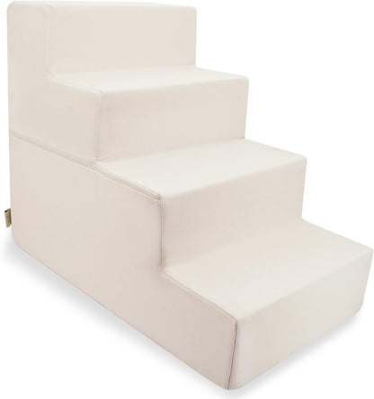 Best Pet Supplies Dog Stairs & Steps - Foam Steps for Small Dogs & Cats, Non-Slip Indoor Balanced Pet Step Support, Dog Ramp, No Assembly, Pale Teal, 3-Step (13.5-inch Height)