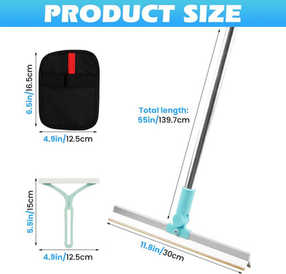 3Pcs Carpet Rake for Pet Hair Removal, with Adjustable Long Handle Pet Hair Removal Carpet Scraper, Dog & Cat Fur Brush & Scraper for Rugs, Floor Mats, Couches