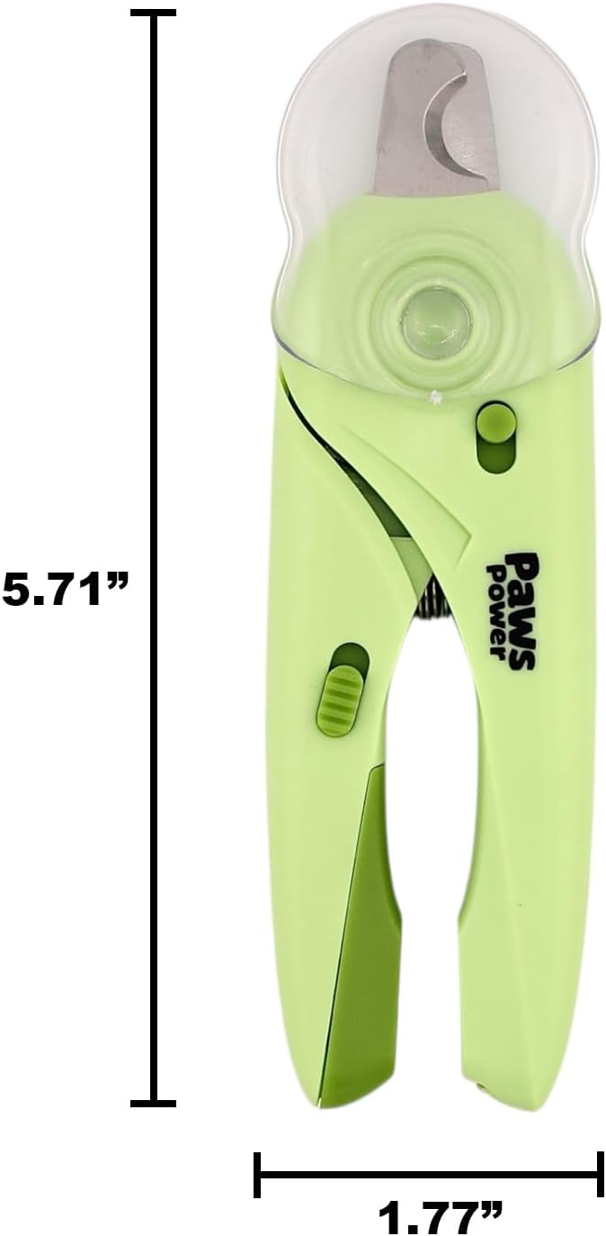 Cat Nail Clipper & Small Dog Nail Clippers with LED Light - Illuminates Nails & Bloodline for Safe, Easy Trimming - Extra Sharp, Avoid Over-Cutting - Essential Cat Supplies, White