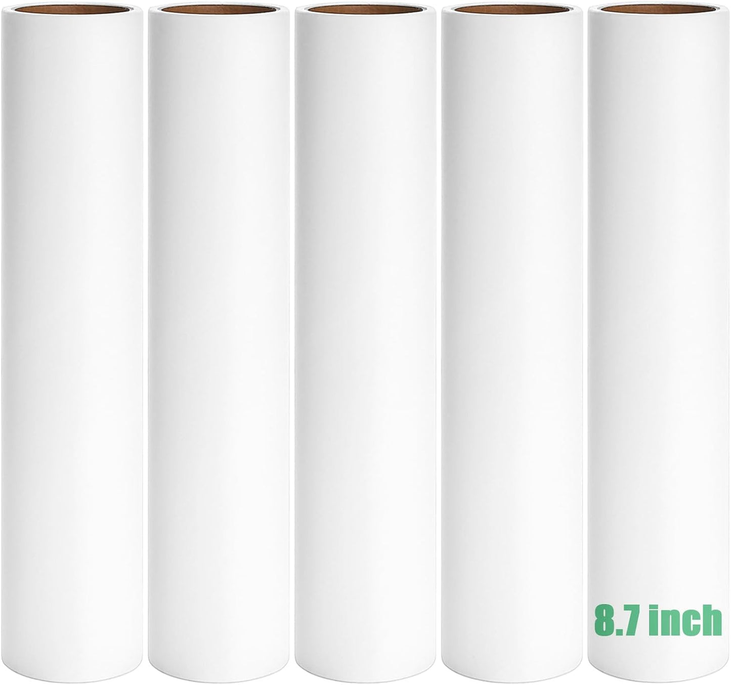 7.5 inch Lint Roller Refills Only, Pet Hair Remover Refills for Clothes Carpet Floor Couch, Extra Sticky Lint Brush Roller Refills, Pack of 5 Rolls, Total 300 Sheets (7.5'' Wide)