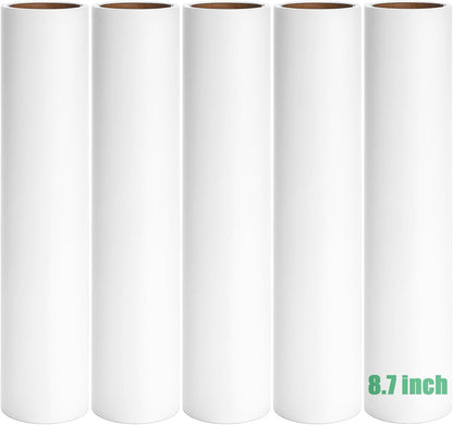 7.5 inch Lint Roller Refills Only, Pet Hair Remover Refills for Clothes Carpet Floor Couch, Extra Sticky Lint Brush Roller Refills, Pack of 5 Rolls, Total 300 Sheets (7.5'' Wide)