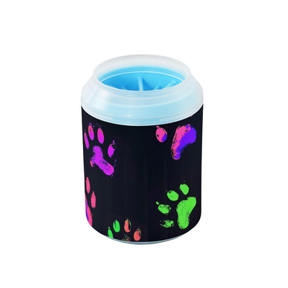 Dog Paw Cleaner Cups for Dogs Pet Foot Washer Paw Scrubber for Medium Small Dogs Cats Cleaning Cup Cute Yellow Fiesta Guitars Cacti and Ethnic Birds