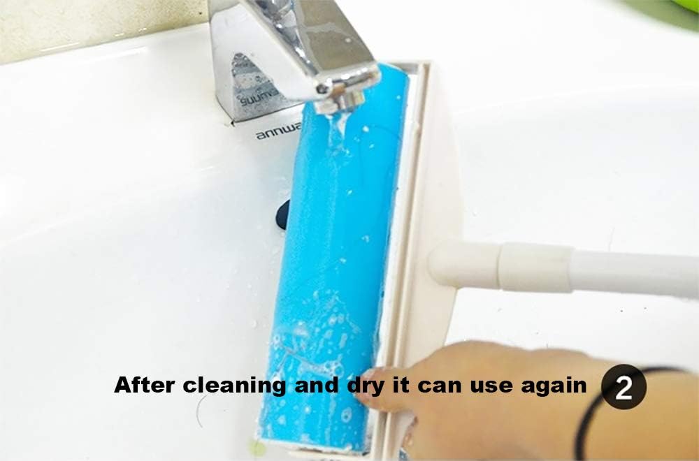 Sticky Resuable Tapeless Lint Roller Cat Dog Hair Remover with Long Handle Washable Tool Pet Shedding Brush Cleans Your Suit/Sofa 3 Diffrent Size One Set