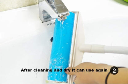 Sticky Resuable Tapeless Lint Roller Cat Dog Hair Remover with Long Handle Washable Tool Pet Shedding Brush Cleans Your Suit/Sofa 3 Diffrent Size One Set