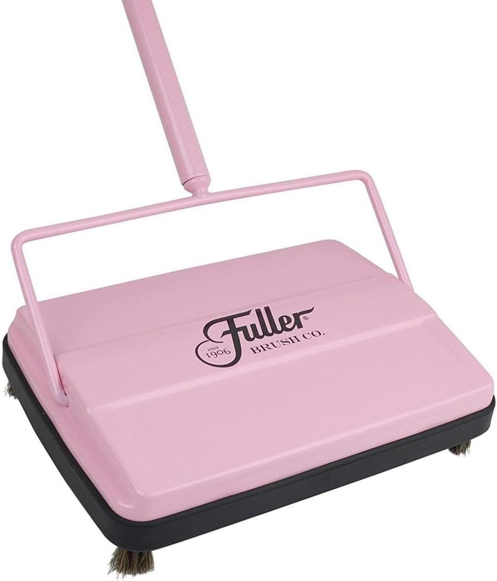 Fuller Brush 17027 Electrostatic Carpet & Floor Sweeper - 9" Cleaning Path - Lightweight - Ideal for Crumby Messes - Works On Carpets & Hard Floor Surfaces - Black